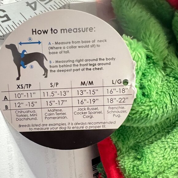 LuvGear Dog PJ's "Pyjamas" Christmas Fairy Fleece Size S Pajamas - Picture 6 of 6